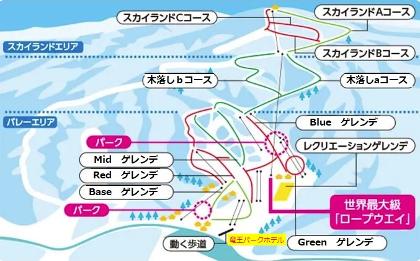 長野県にある竜王スキーパークのチケット 現せ 